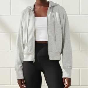 YPB Your Personal Belt Abercrombie and Fitch zip hoodie grey